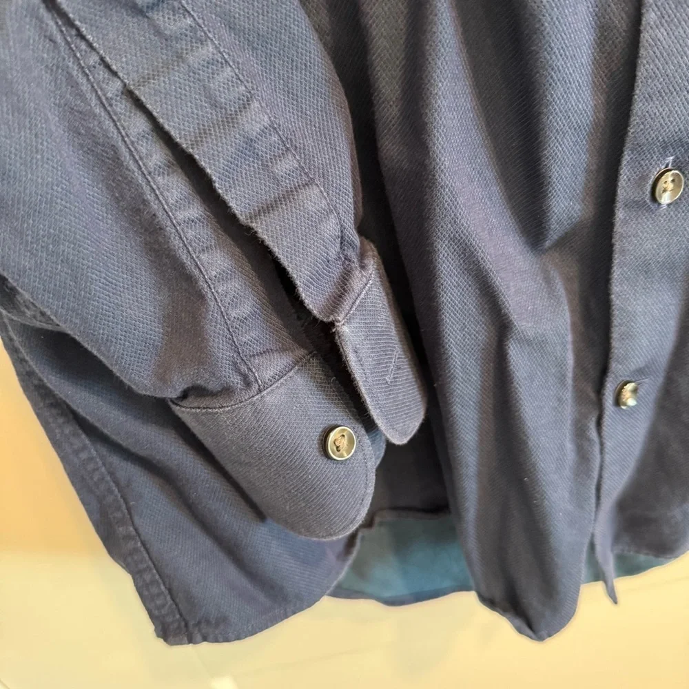 Charles Tyrwhitt Classic Fit Dress Shirt Men’s 16 Blue 100% Cotton Button Down